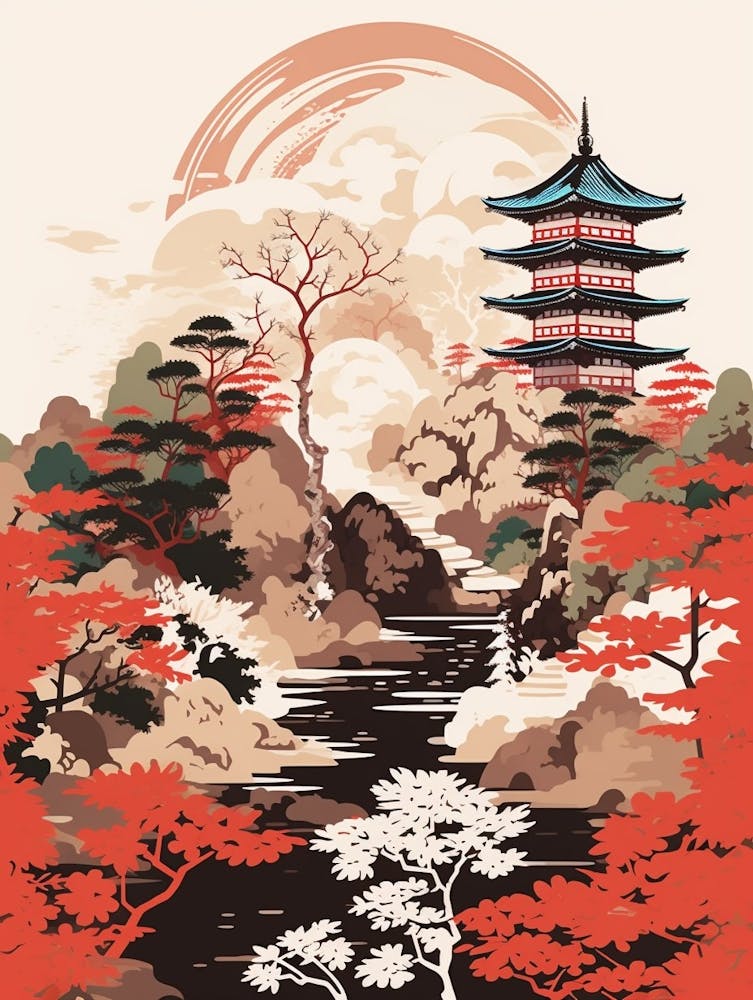 Japanese Calligraphy Illustration 1