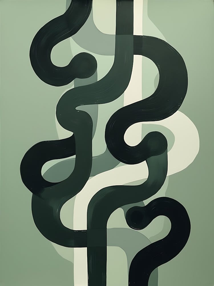 Elegant Sage Green Floral Design