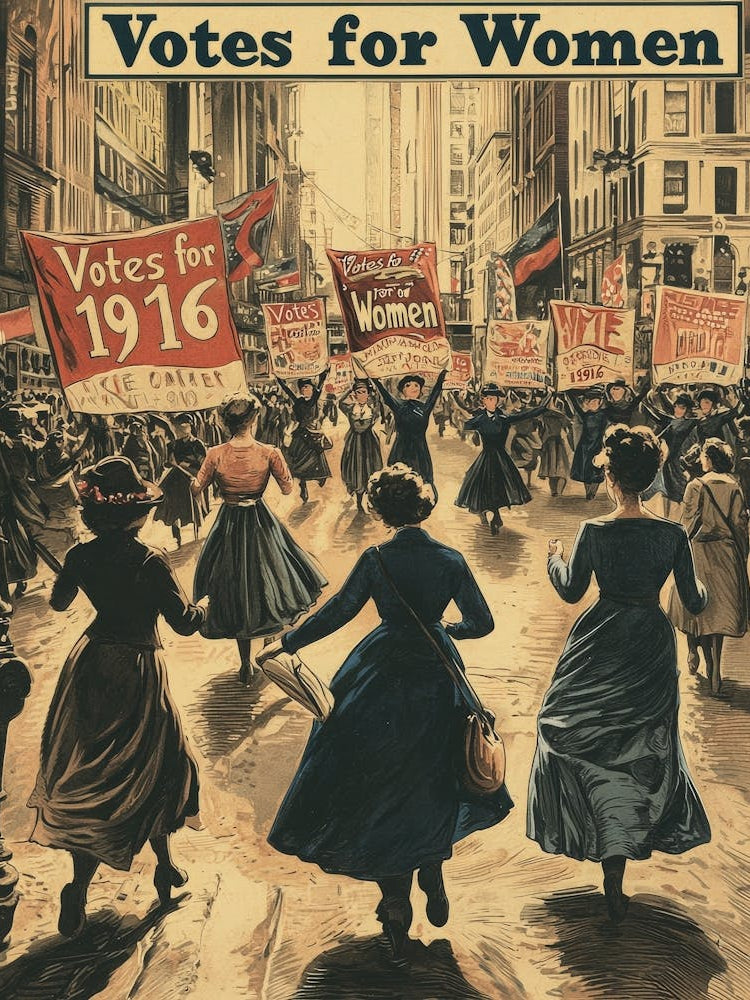 Aihrgdesign A Vintage Poster Of A Womens Suffrage March In 19 5435fce5 29a3 4ed5 B1d8 A3976acde980 0