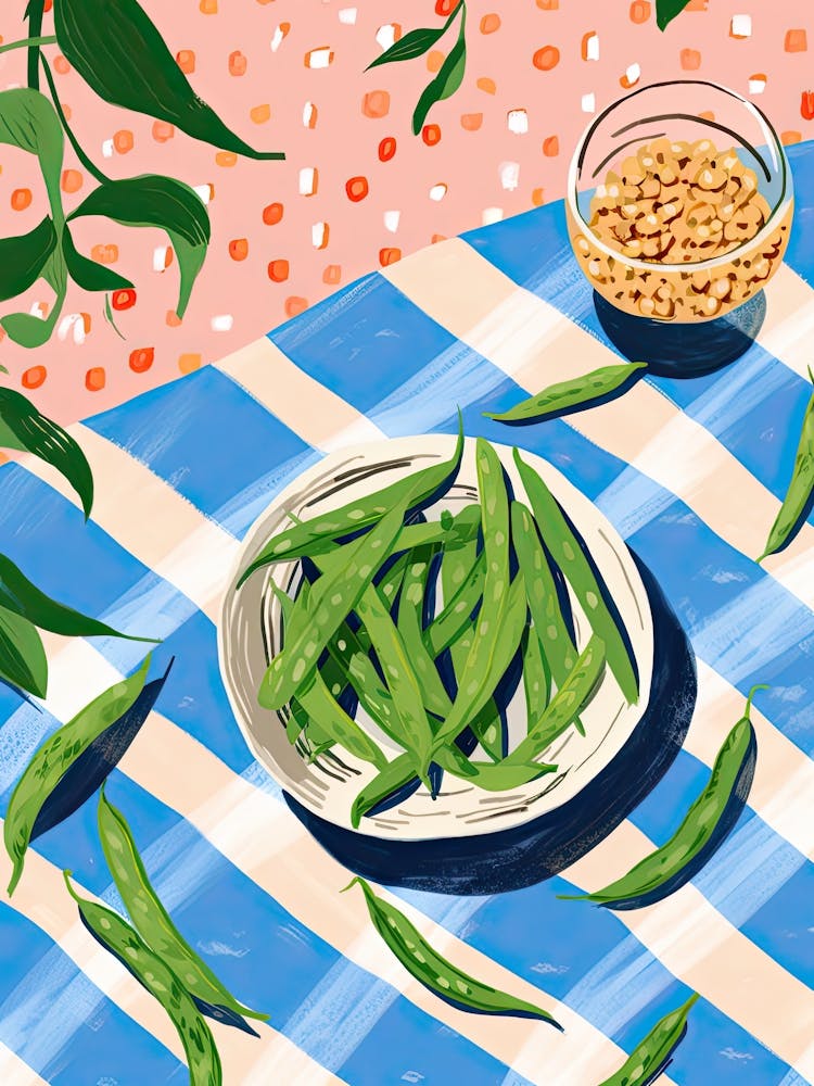 Snap Peas Summer Illustration 3