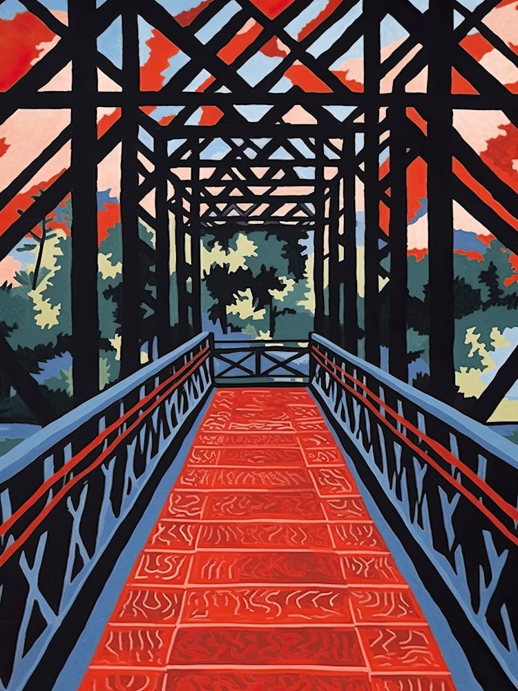 Iron Bridge England Colourful 2