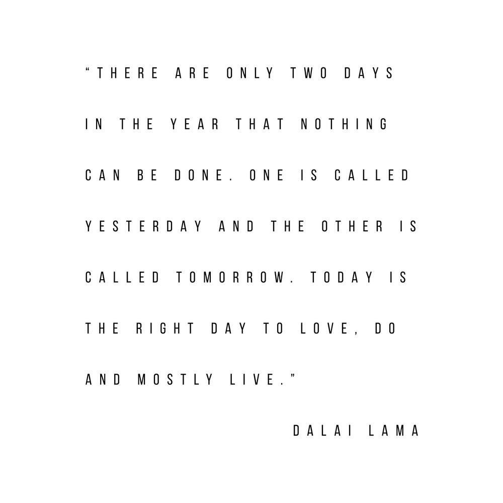 There Are Only Two Days In The Year That Nothing Can Be Done