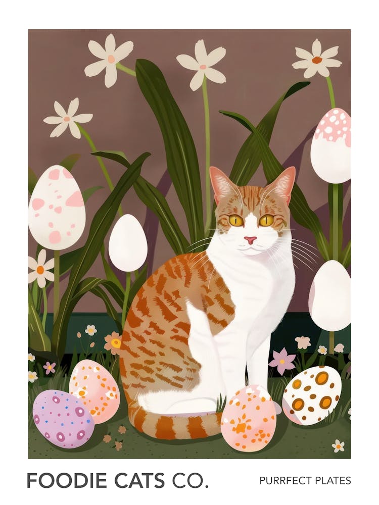 Foodie Cats Co Cat And Easter Eggs 1
