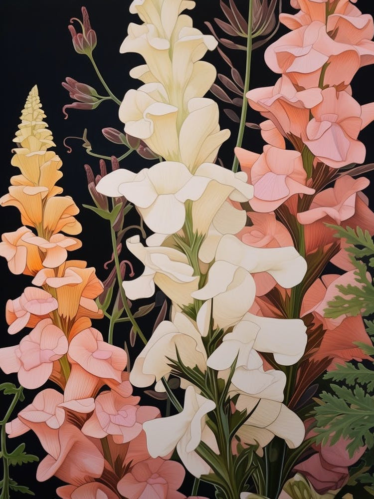 Flower Illustration Snapdragon 4