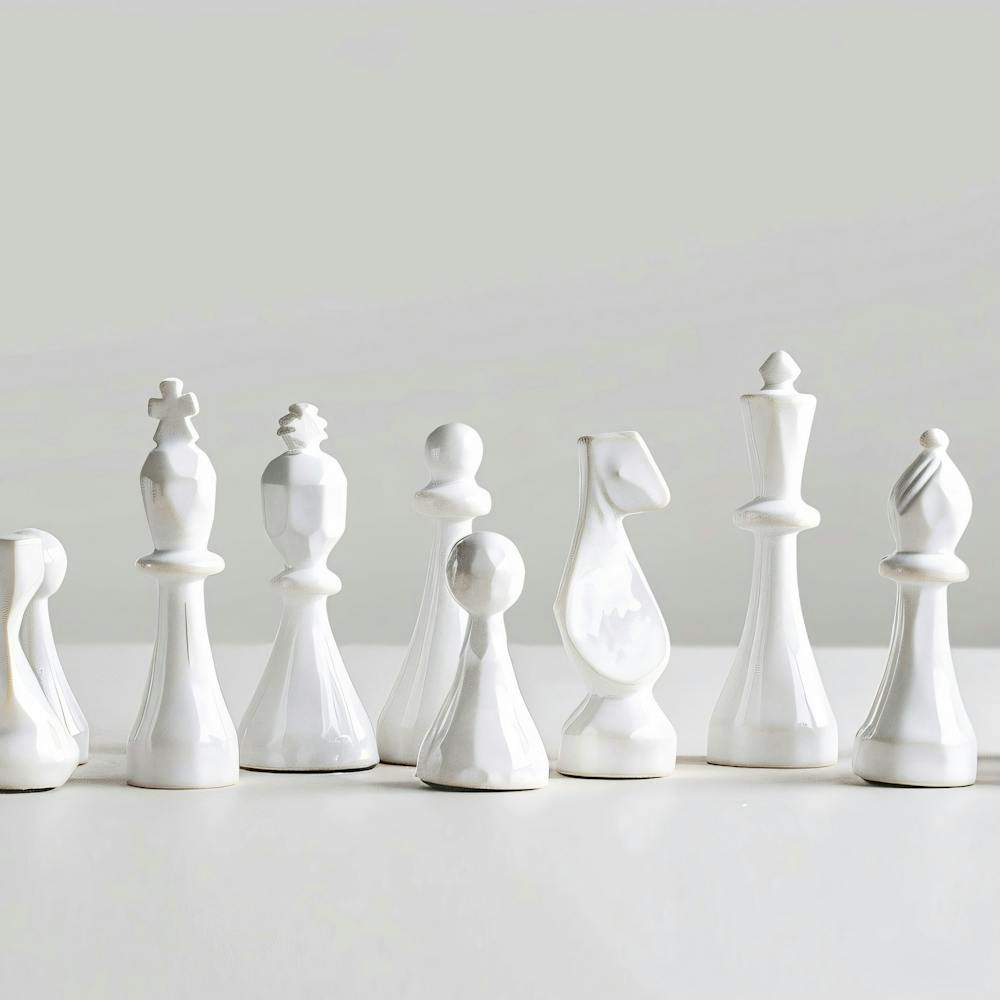 White Chess Pieces