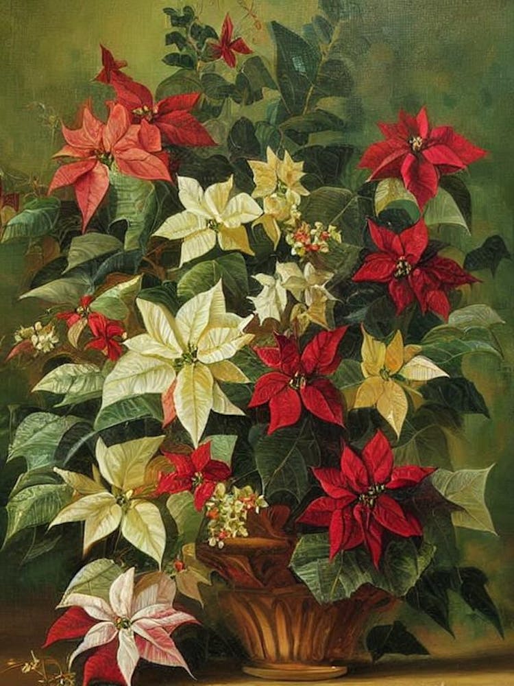 Poinsettia Painting 4 Flower