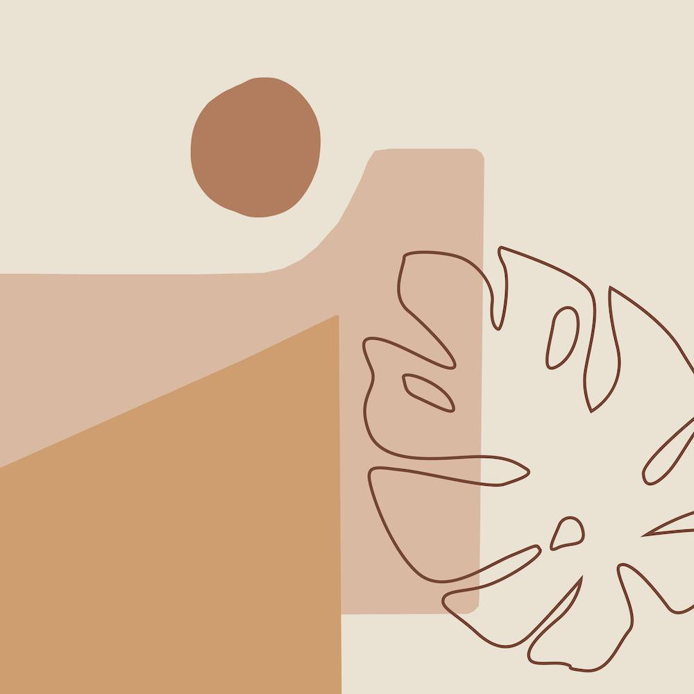 Monstera Kiss Minimalism