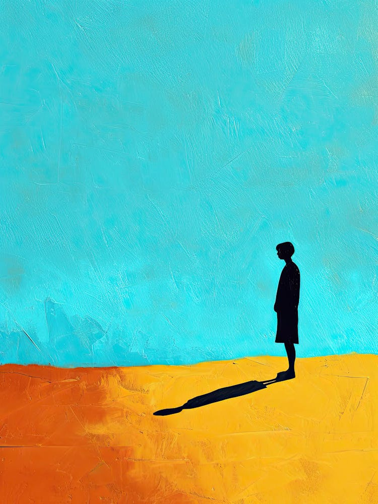 Person - Woman In The Desert, Minimalism