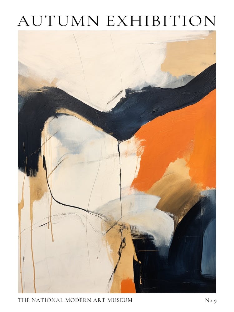 Autumn Exhibition Modern Abstract Poster 9