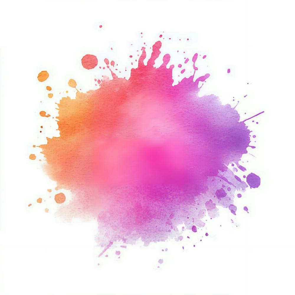 Abstract Watercolor Splatter