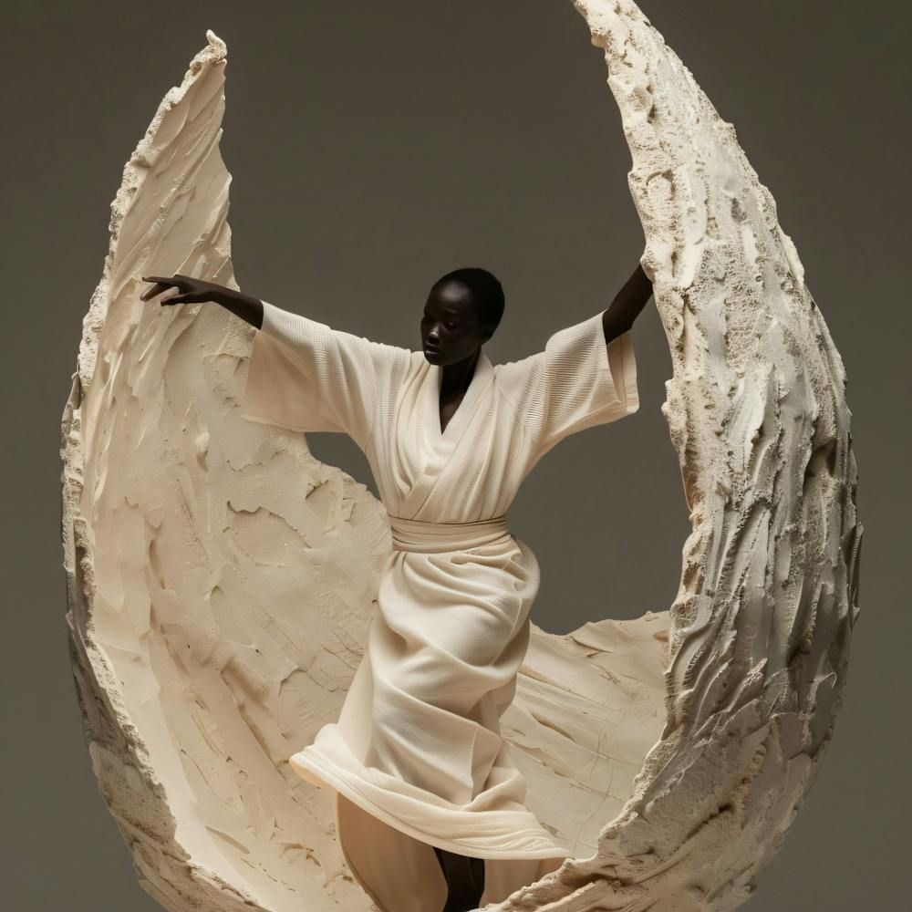 Woman In A White Dress