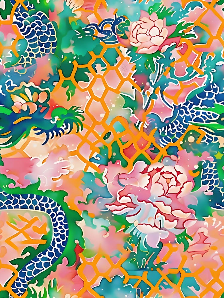 Dragons And Flowers