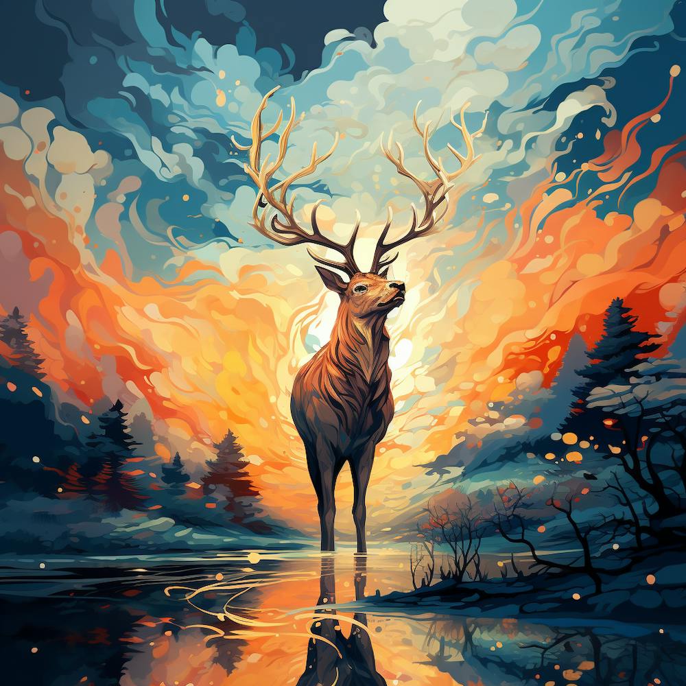 Deer Painting