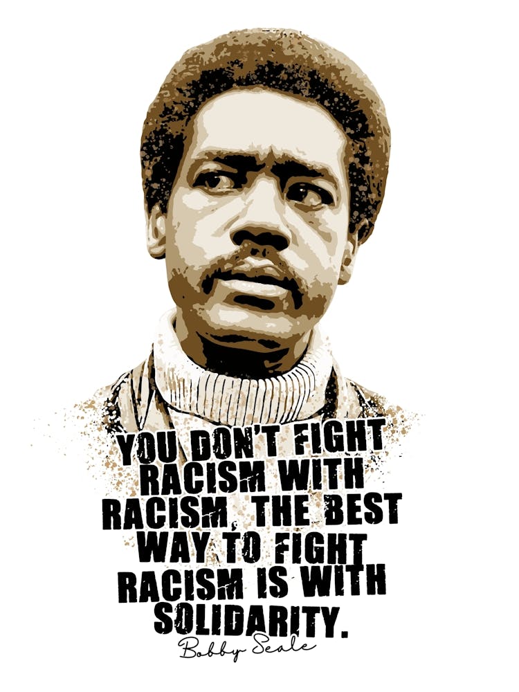Bobby Seale Activist Legend Quotes Vintage
