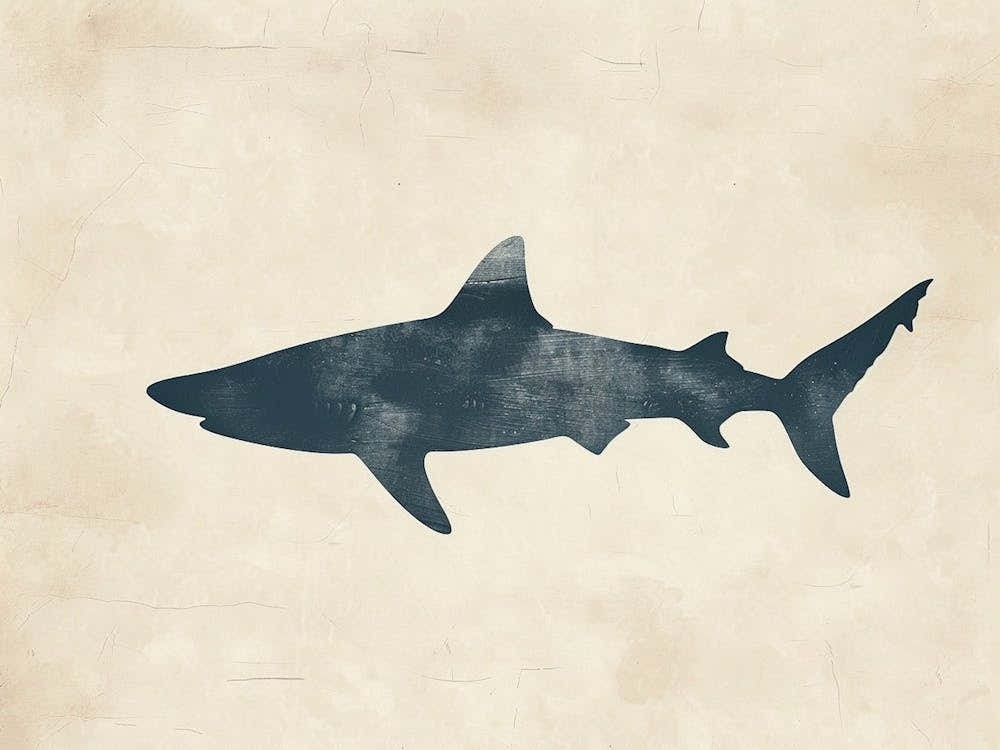 Mako Shark Grey Silhouette 2