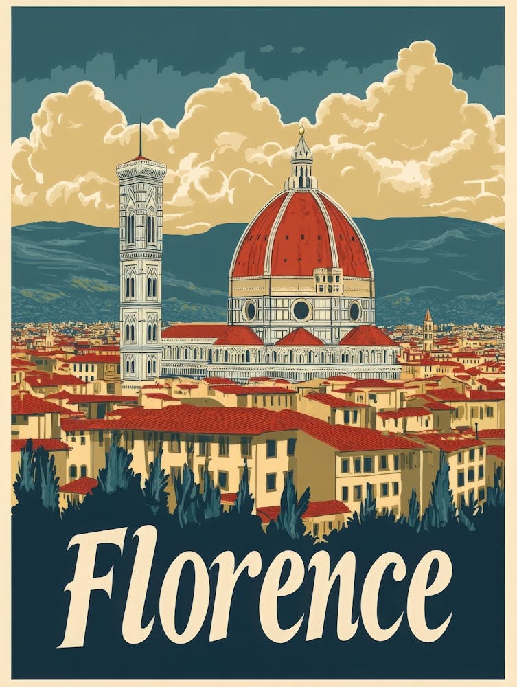 Aihrgdesign A Vintage Travel Poster Of Florence Featuring The 52494011 7d89 4d0c 881b Faddecb7c6f4 2