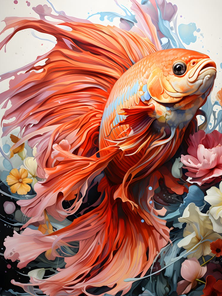 Ink Fins And Rainbow Ripples