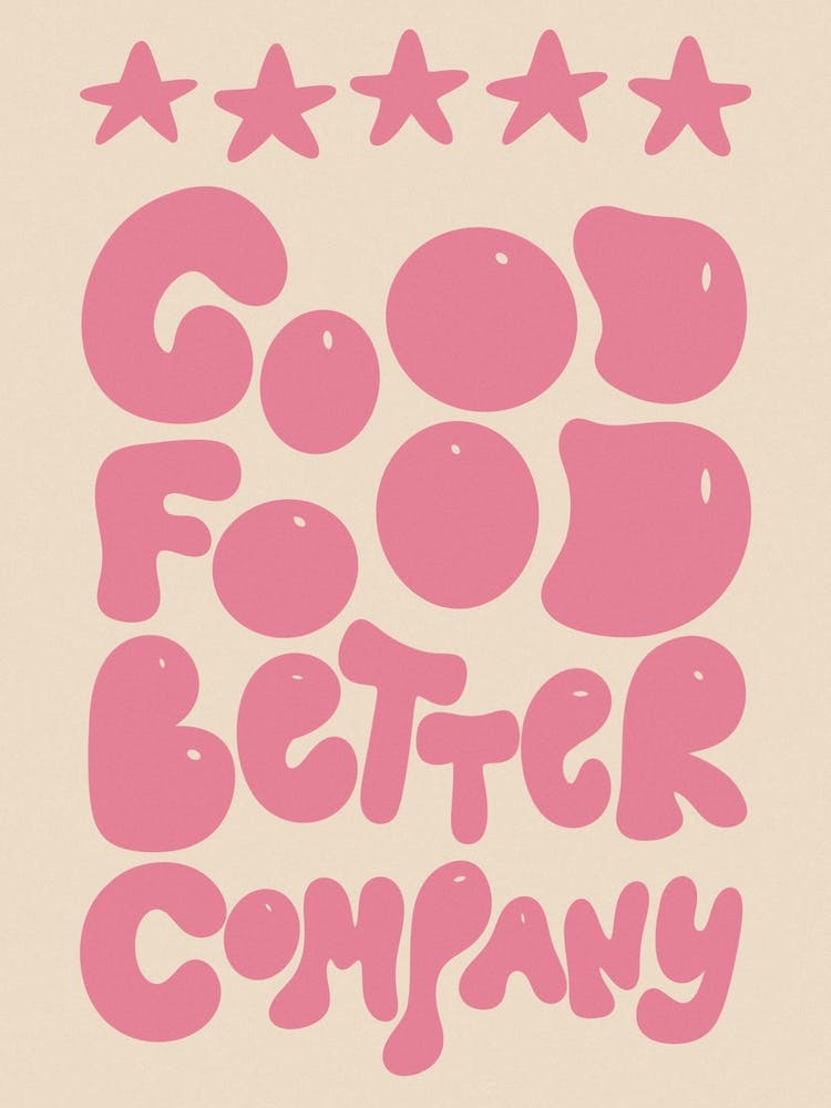 5* Good Food Better Company Kitchen/Dining Room Pink