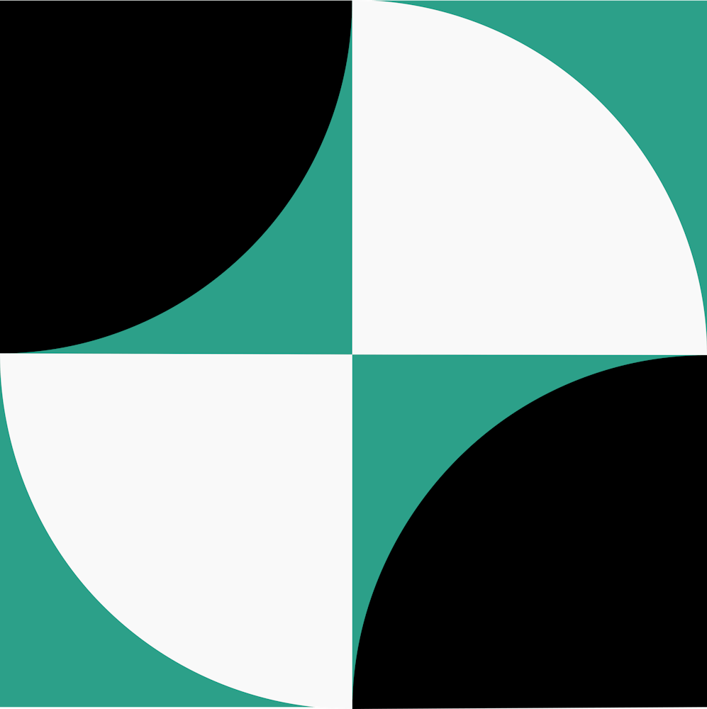 Abstract geometry in teal