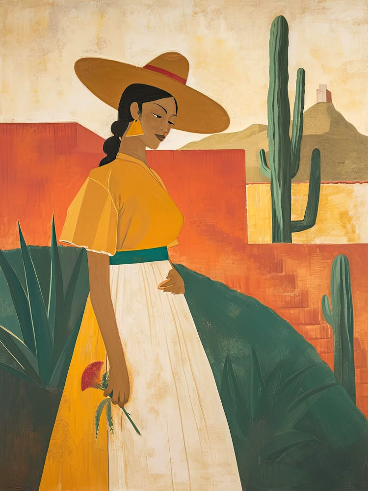 Mexican Woman, Minimalism