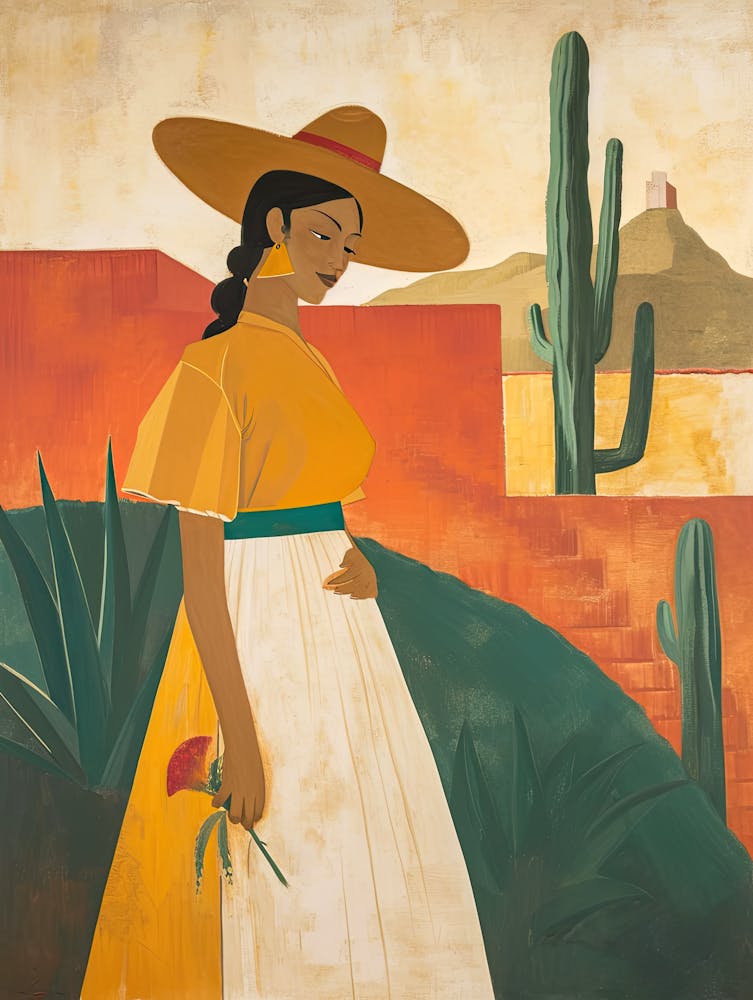Mexican Woman, Minimalism