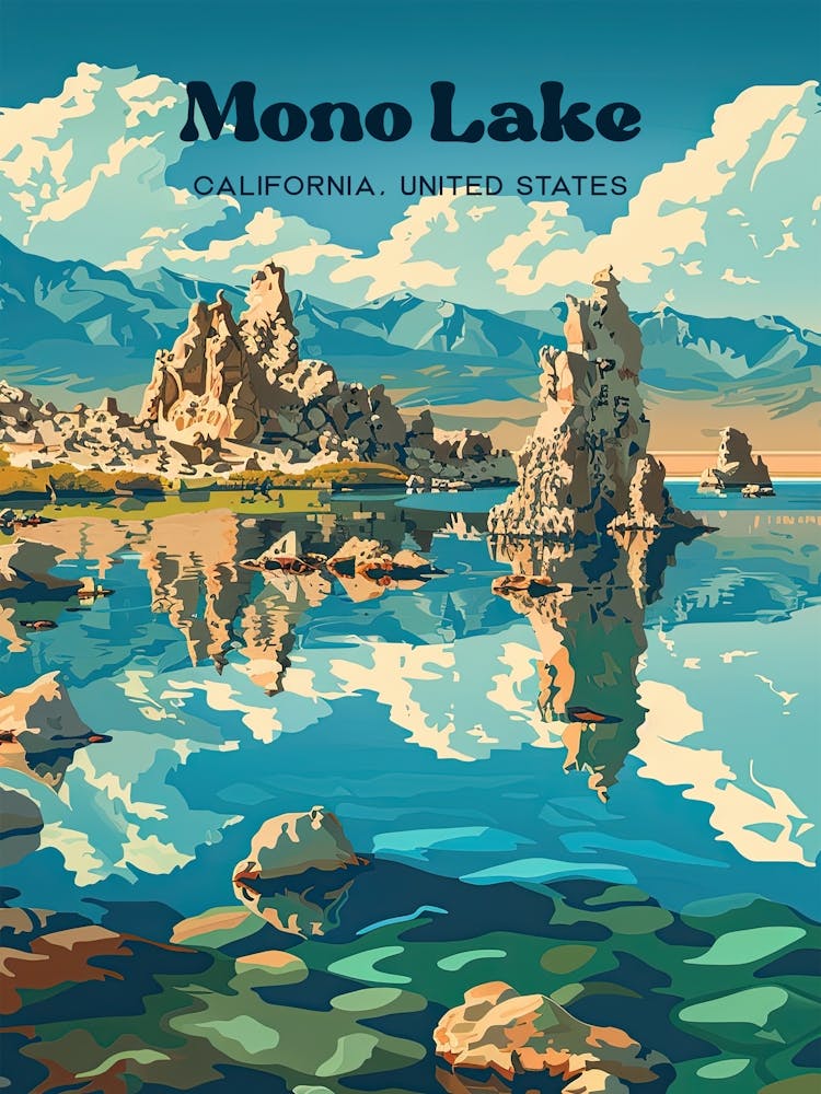 Mono Lake Kalifornien Antiker See Reisekunst