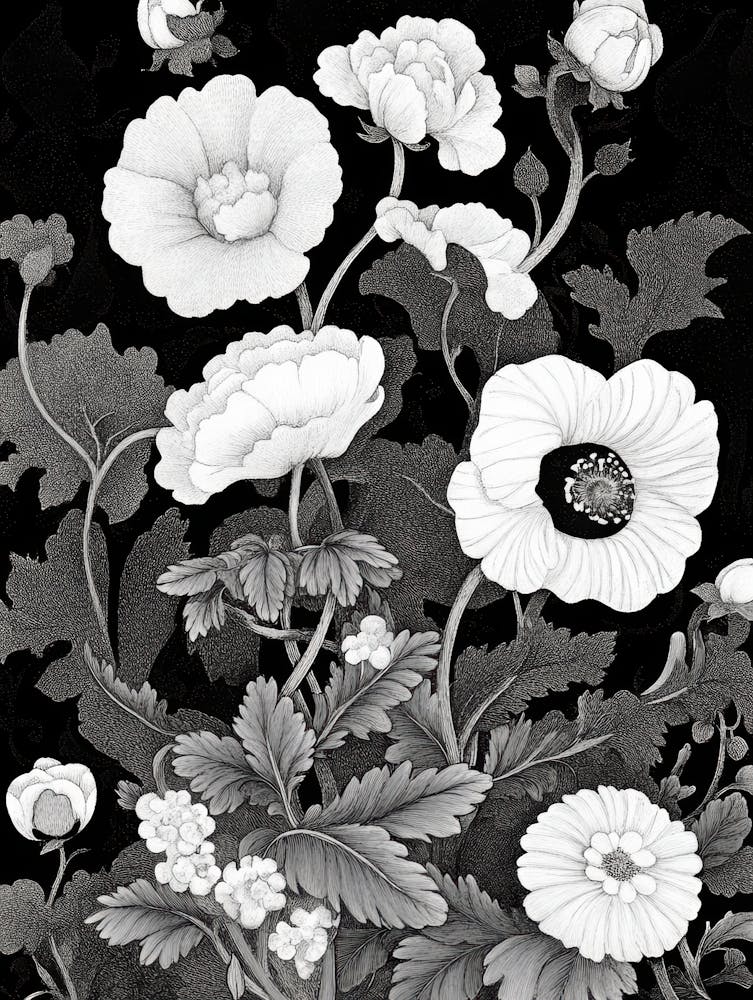 ornate flowers and plants 16