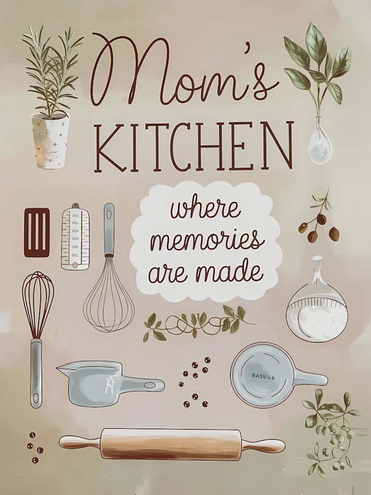 Mom'S Kitchen Where Memories Are Made mother day