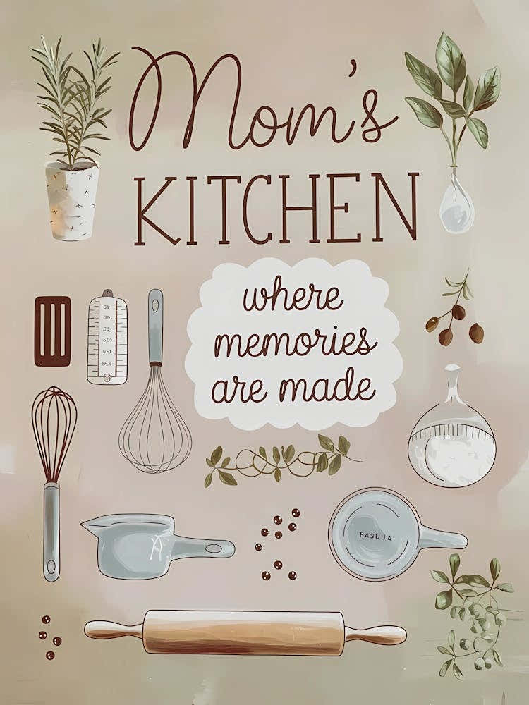 Mom'S Kitchen Where Memories Are Made mother day