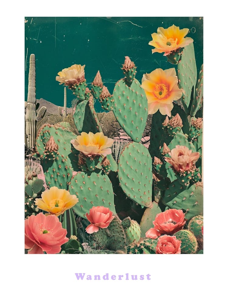 Wanderlust Kaktus Poster 4