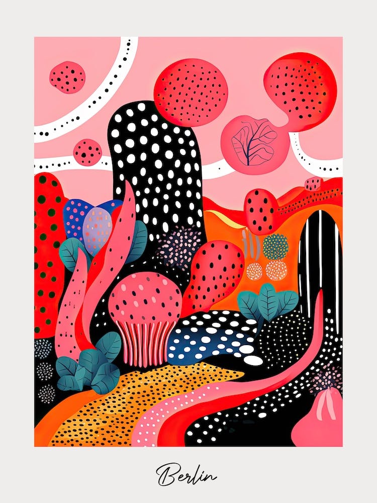 Poster Of Berlin, Illustration In The Style Of Pop Art 4