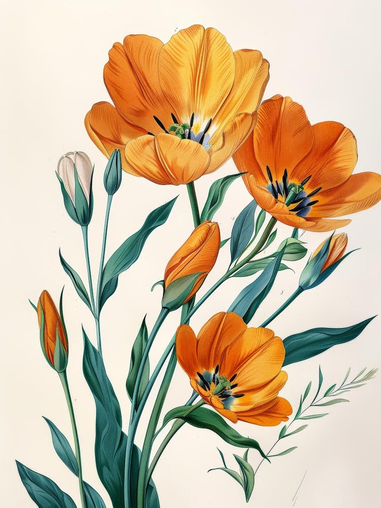 Orange Tulips 5