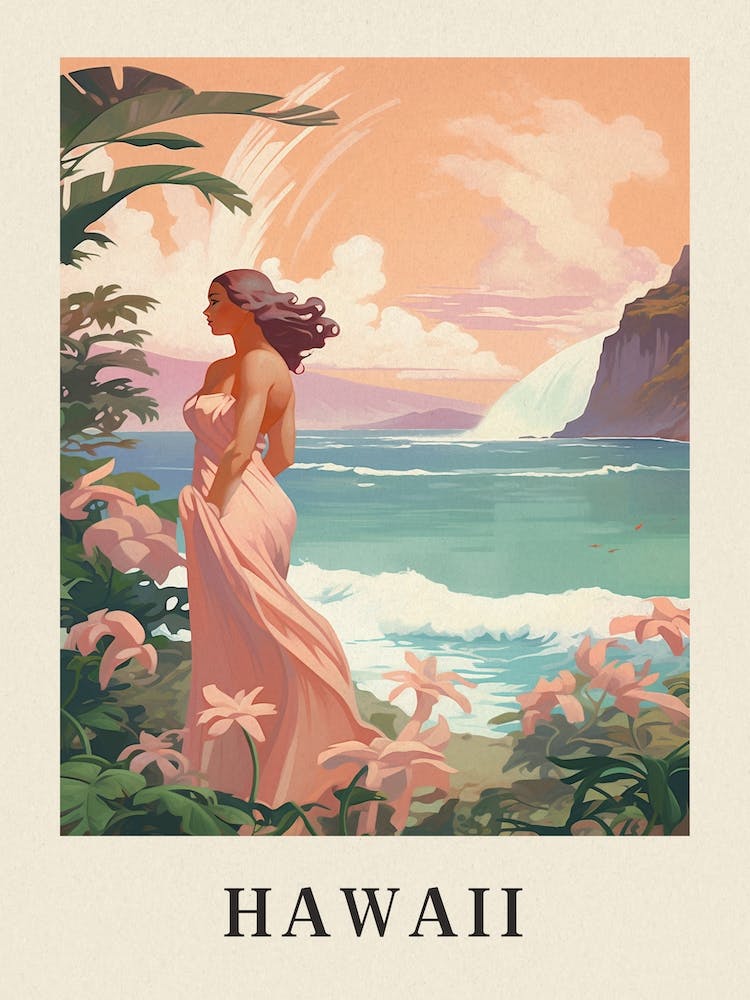 Vintage Travel Poster Hawaii 2