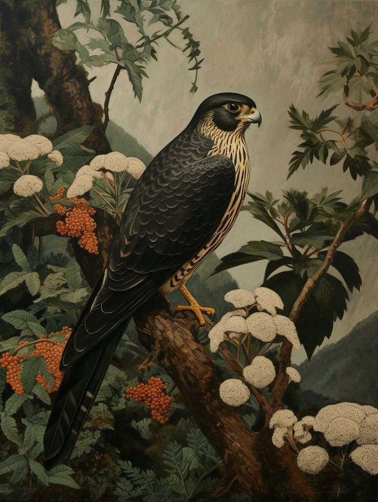 Dark And Moody Botanical Falcon 1