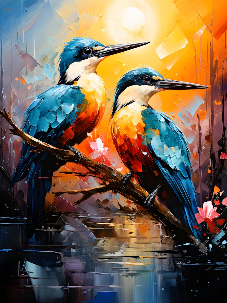 Gentle Flight Birds In Tranquility