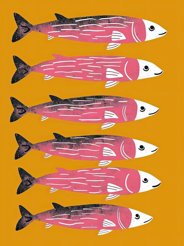 Oceanic Motion Fish Poster