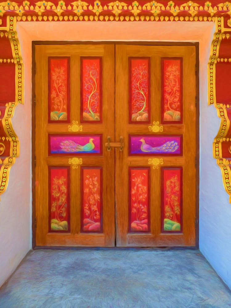 Peacock Doorway