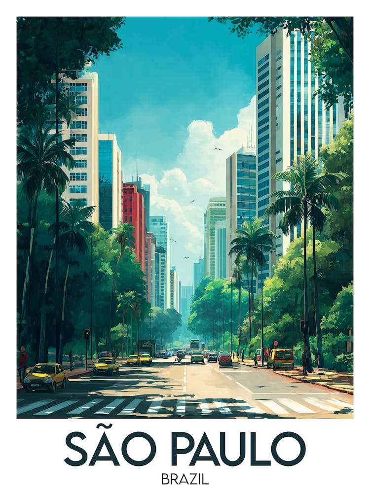 Affiche de voyage São Paulo