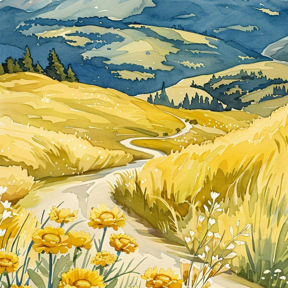 Yellow Flowers In The Meadow