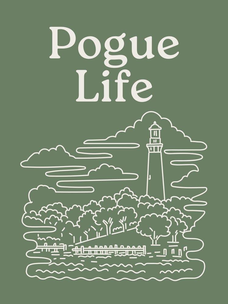 Pogue Life Druck | Outer Banks Wandkunst | North Carolina Dekor | Strandig Küsten Tropische Wandkunst | Reise OBX 2