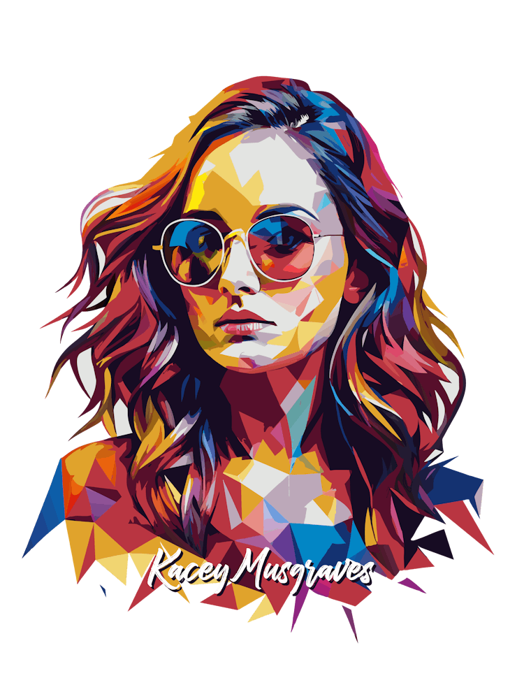 Kacey Musgraves 03 Portrait Music Icon Style WPAP Pop Art