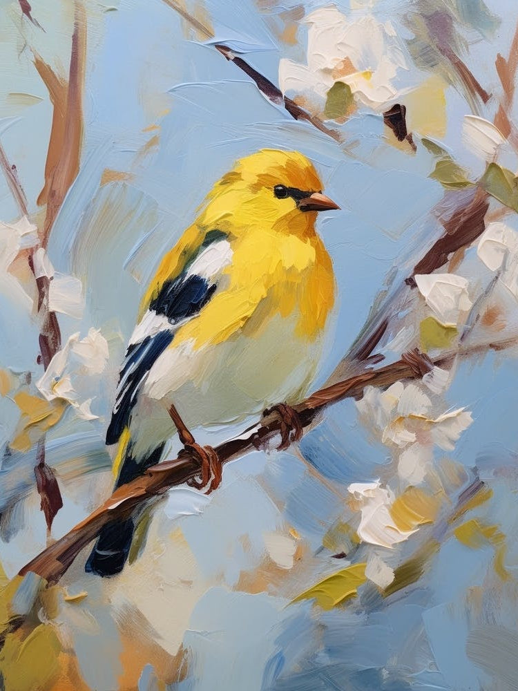 Bird Painting American Goldfinch 1