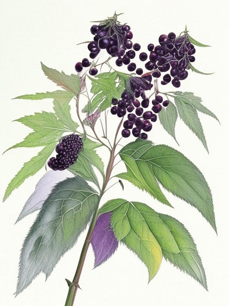 Elderberry Herb Pencil Colour