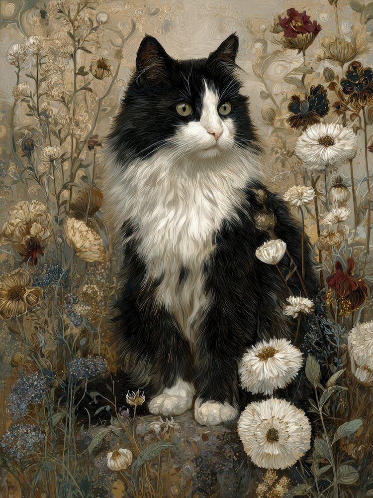 Cat In The Meadow