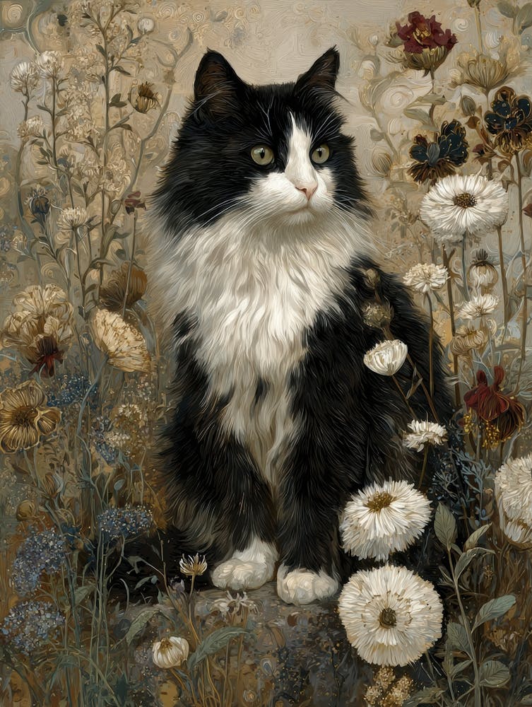 Cat In The Meadow