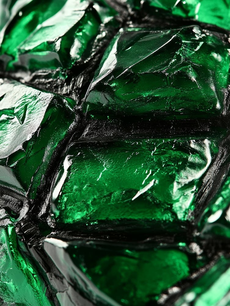 Emerald Glass Art