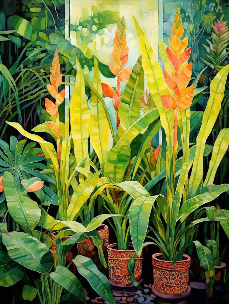 Tropical Plant Painting Snake Plant 3