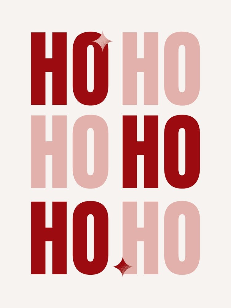 Affiche Noël Ho Ho Ho