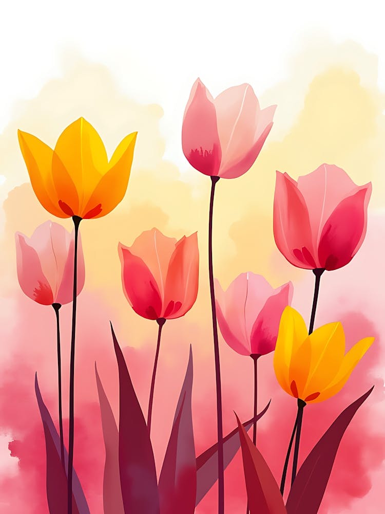 Minimalist Floral Form For Tranquil Walls