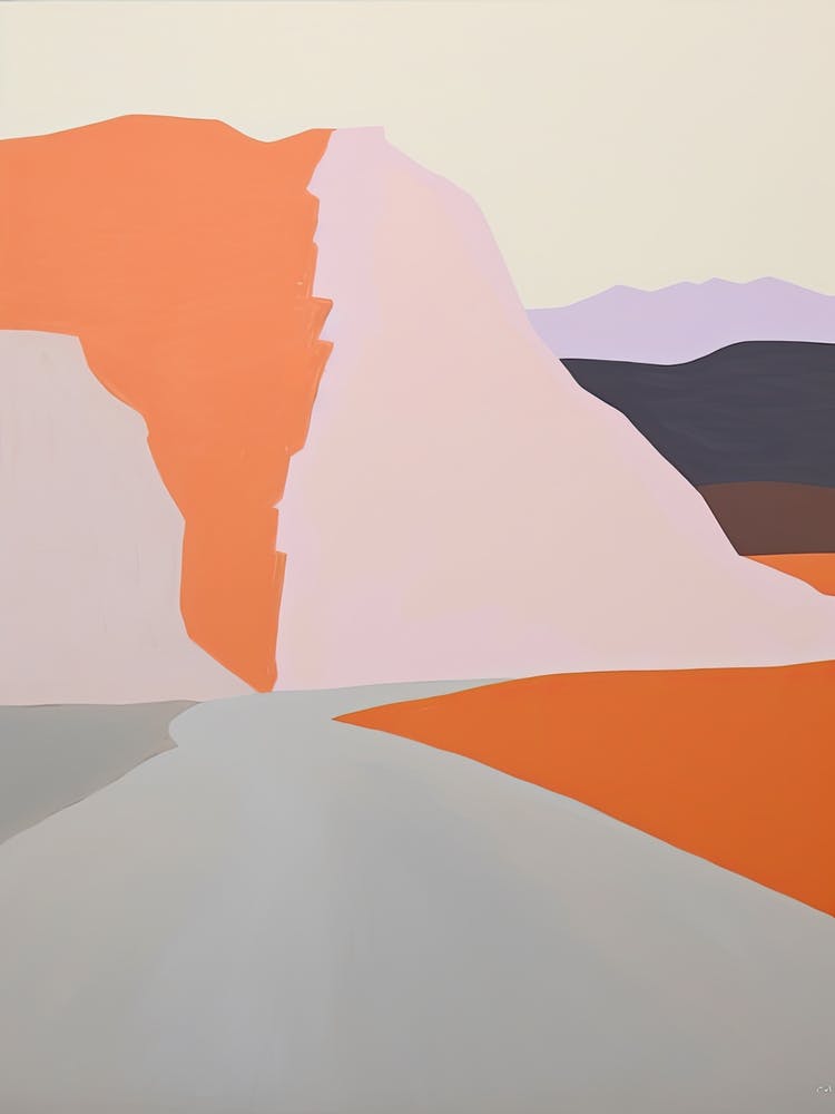 Atacama Desert   South America (Chile), Contemporary Abstract Illustration 2